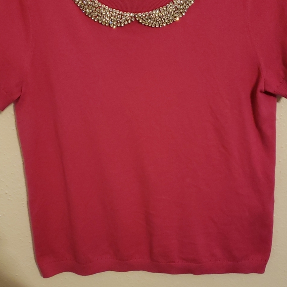 Kate Spade Pink Embellished Top Size XL - Picture 6 of 6